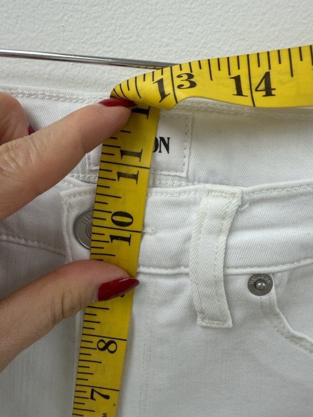 Hudson jeans HIGH RISE BLAIR Ankle SUPER SKINNY White Sz 29 New - Picture 11 of 13